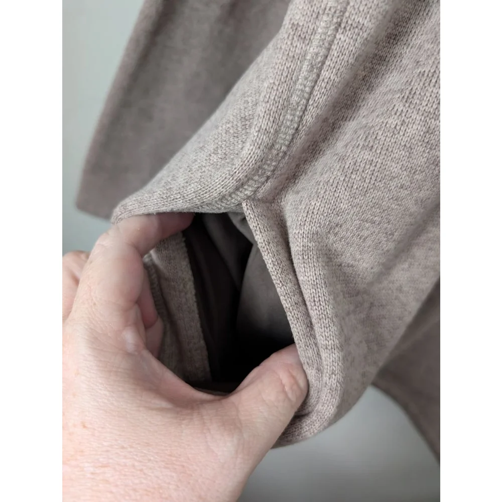 Croft&Barrow Zip Up Sweater XXL Beige, Mens